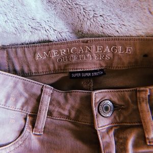 pink high waisted jeans